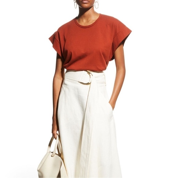 Rag & Bone Ryder Muscle T-Shirt Tee Tank Paprika Brick Red Size Medium - Picture 14 of 14